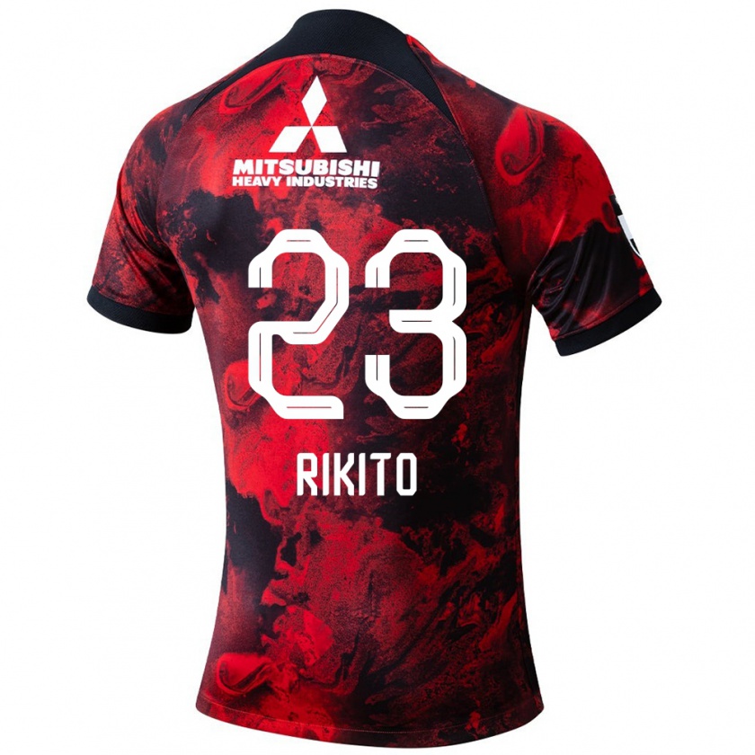 Kandiny Herren Rikito Inoue #23 Rot Schwarz Heimtrikot Trikot 2024/25 T-Shirt