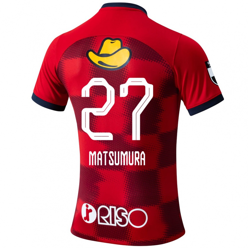 Kandiny Herren Yuta Matsumura #27 Rot Blau Weiß Heimtrikot Trikot 2024/25 T-Shirt