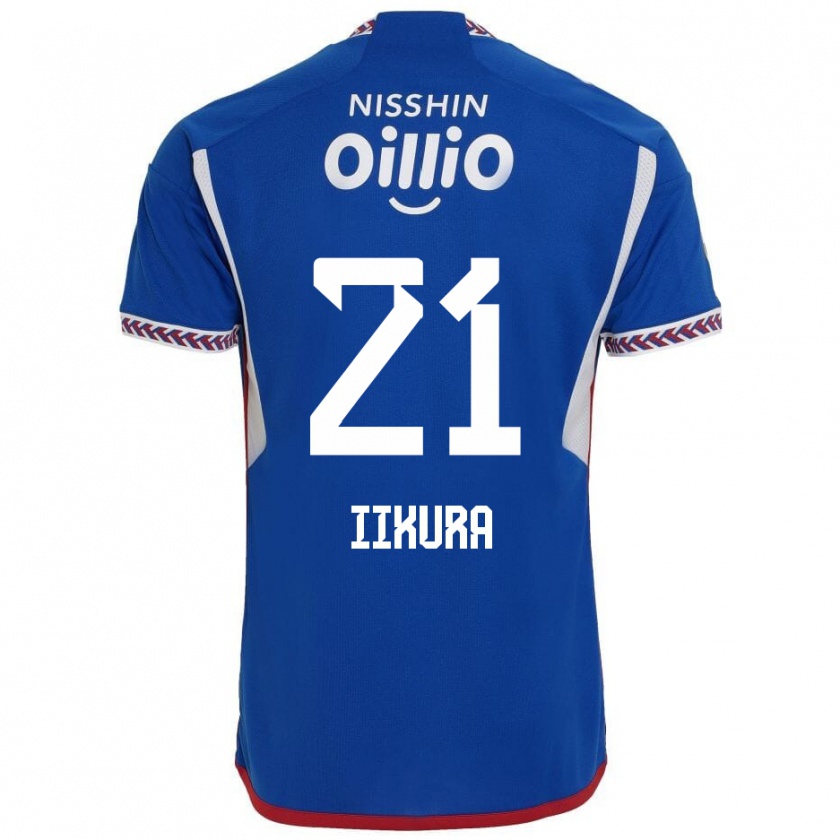 Kandiny Herren Hiroki Iikura #21 Blau Weiß Rot Heimtrikot Trikot 2024/25 T-Shirt