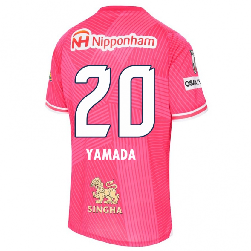 Kandiny Herren Kotaro Yamada #20 Rosa Weiß Heimtrikot Trikot 2024/25 T-Shirt