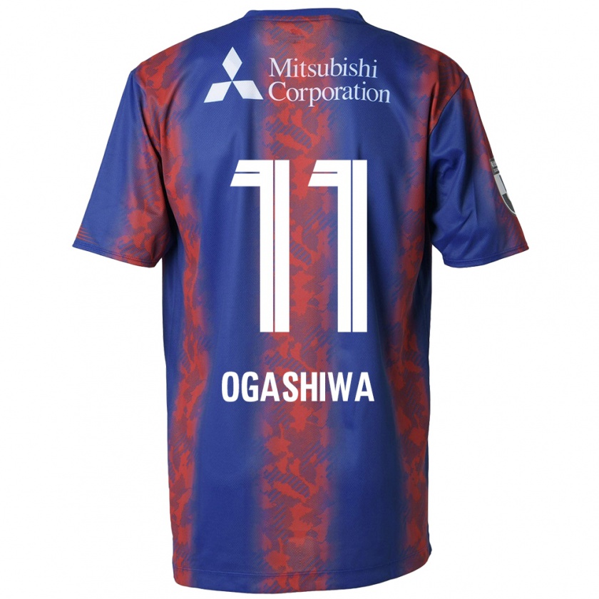 Kandiny Herren Tsuyoshi Ogashiwa #11 Blau Rot Heimtrikot Trikot 2024/25 T-Shirt