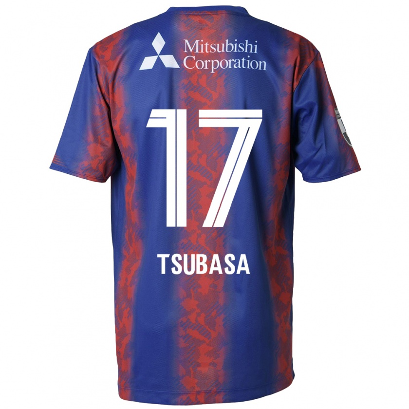 Kandiny Herren Tsubasa Terayama #17 Blau Rot Heimtrikot Trikot 2024/25 T-Shirt