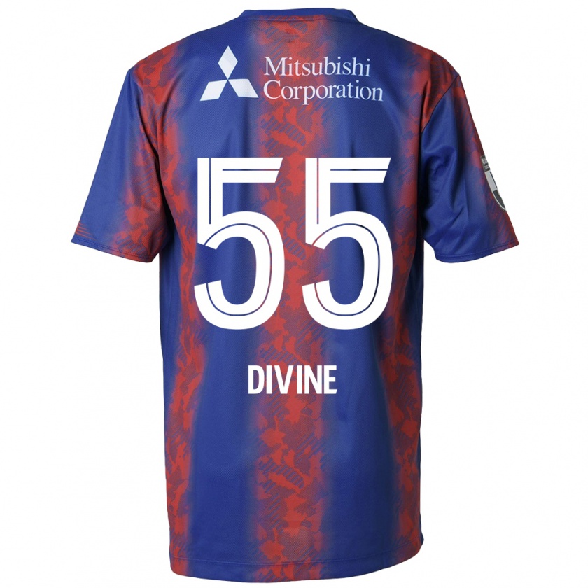 Kandiny Herren Divine Chinedu Otani #55 Blau Rot Heimtrikot Trikot 2024/25 T-Shirt