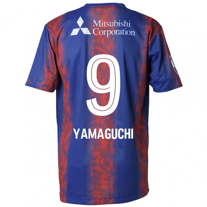 Kandiny Herren Taiyo Yamaguchi #9 Blau Rot Heimtrikot Trikot 2024/25 T-Shirt