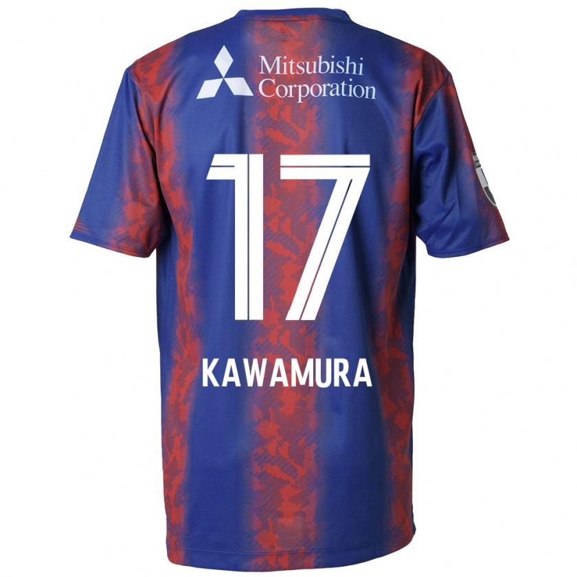 Kandiny Herren Riku Kawamura #17 Blau Rot Heimtrikot Trikot 2024/25 T-Shirt