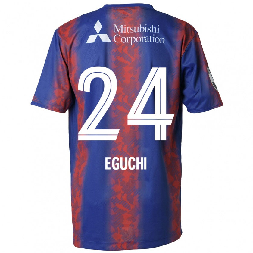 Kandiny Herren Kaito Eguchi #24 Blau Rot Heimtrikot Trikot 2024/25 T-Shirt