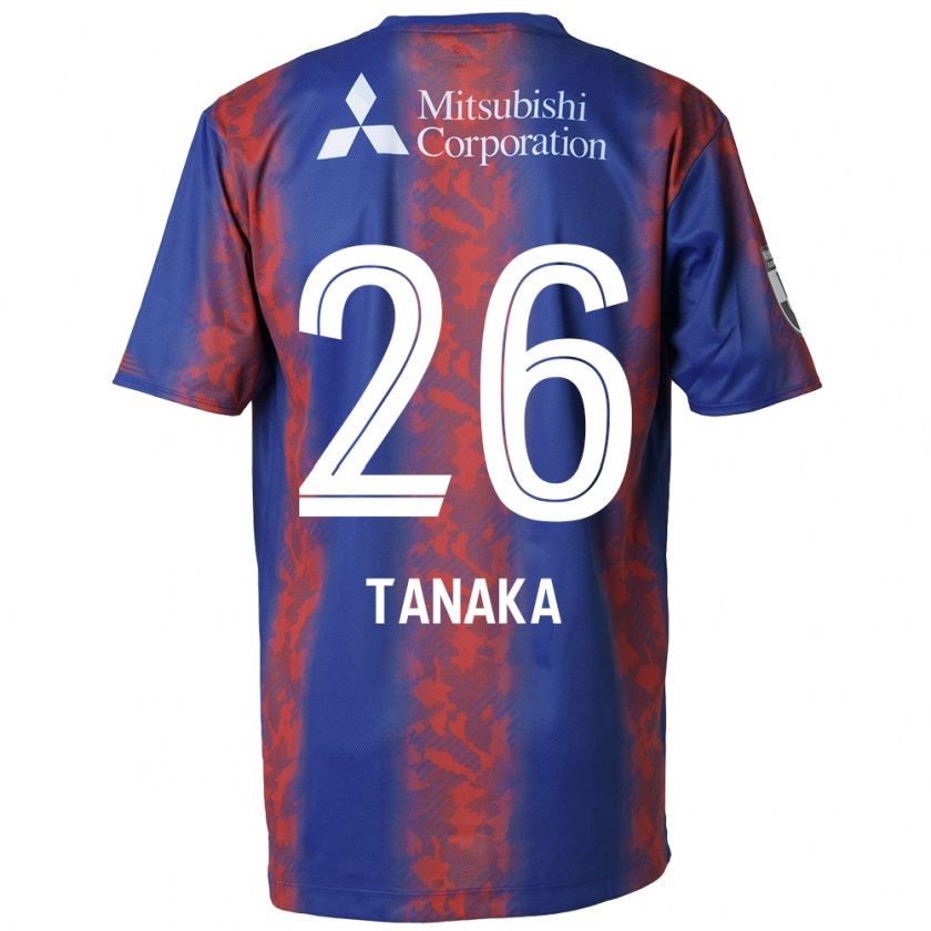 Kandiny Herren Haruto Tanaka #26 Blau Rot Heimtrikot Trikot 2024/25 T-Shirt