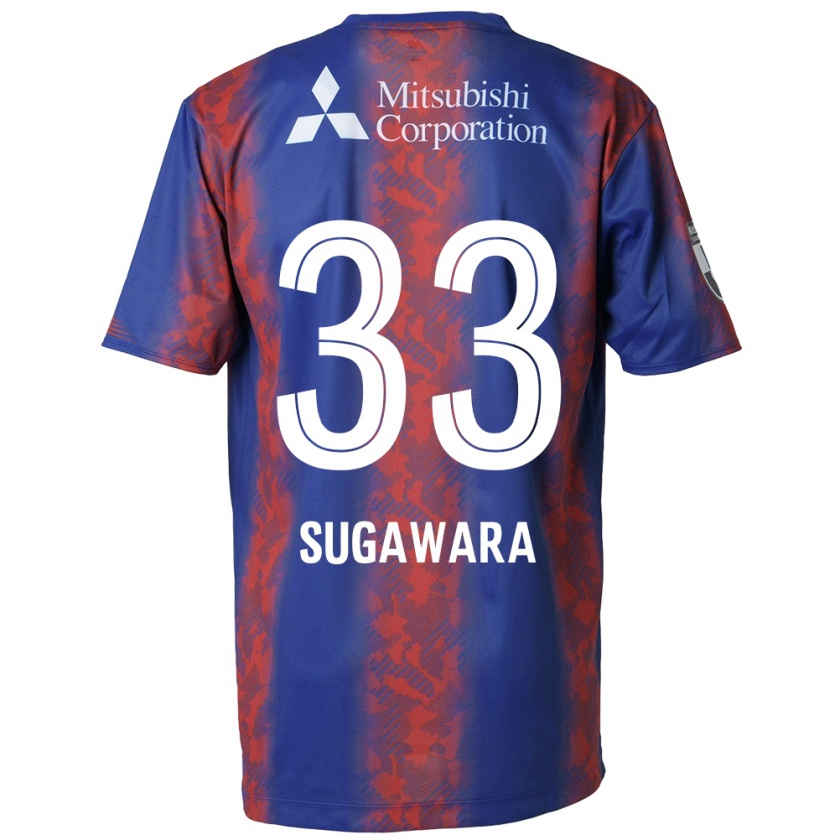 Kandiny Herren Yuta Sugawara #33 Blau Rot Heimtrikot Trikot 2024/25 T-Shirt