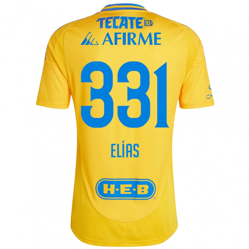 Kandiny Herren Bruno Elías #331 Goldgelb Heimtrikot Trikot 2024/25 T-Shirt