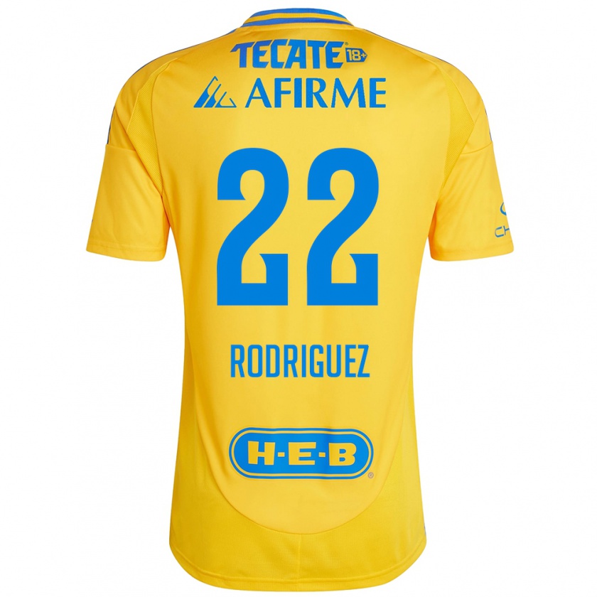 Kandiny Herren Anika Rodriguez #22 Goldgelb Heimtrikot Trikot 2024/25 T-Shirt