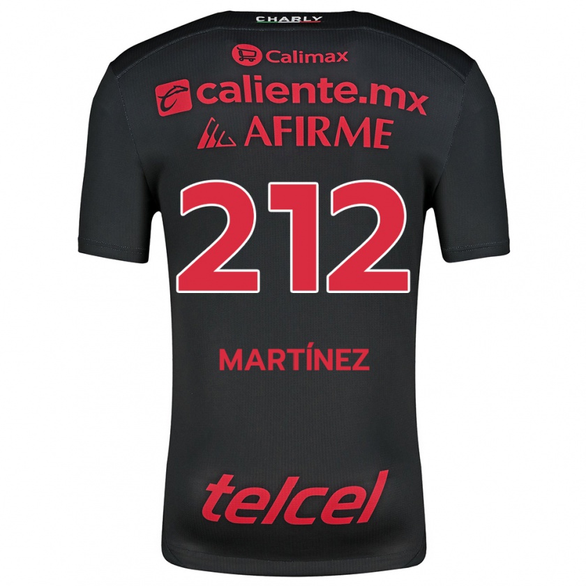 Kandiny Herren Juan Martínez #212 Schwarz Rot Heimtrikot Trikot 2024/25 T-Shirt