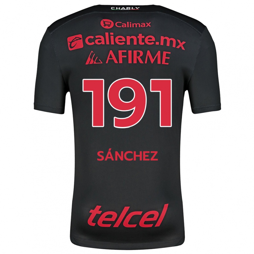 Kandiny Herren Diego Sánchez #191 Schwarz Rot Heimtrikot Trikot 2024/25 T-Shirt