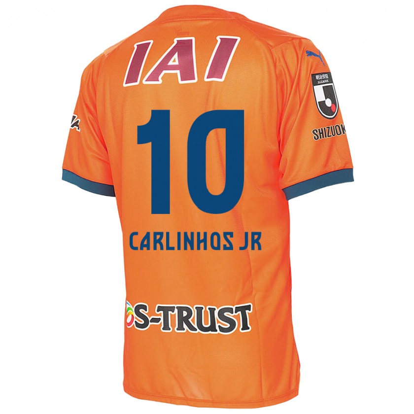 Kandiny Herren Carlinhos Junior #10 Orange Blau Heimtrikot Trikot 2024/25 T-Shirt