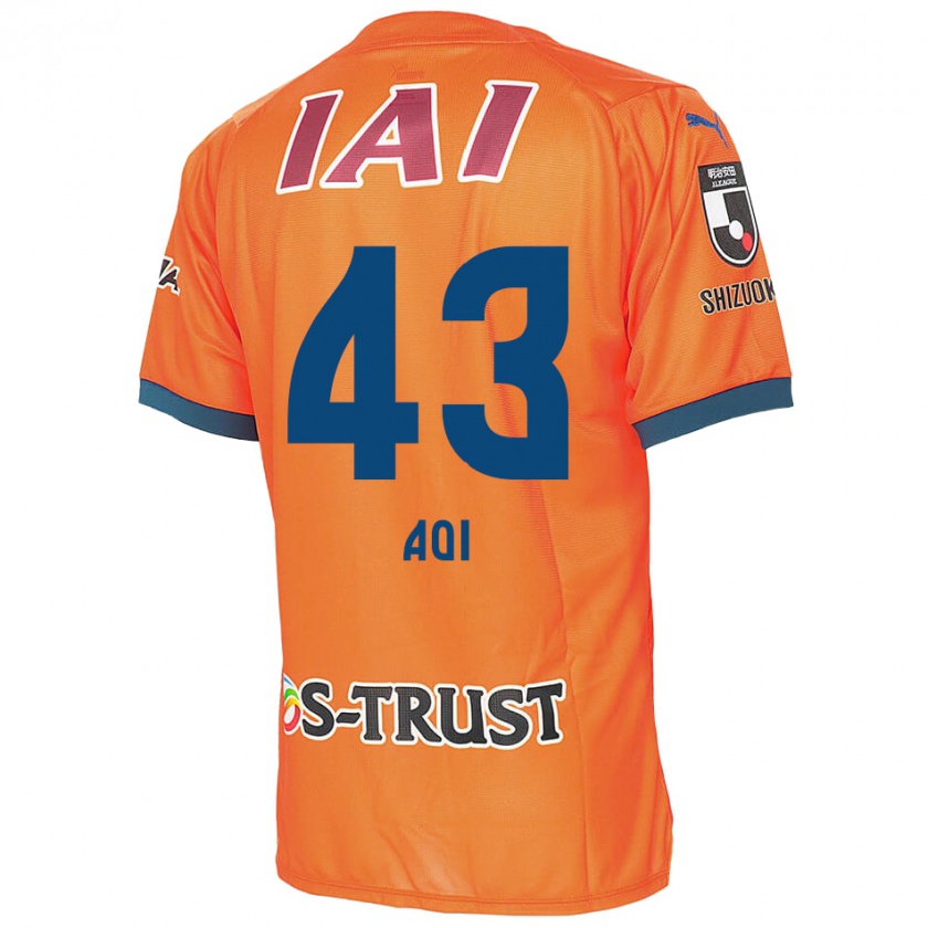 Kandiny Herren Aoi Ando #43 Orange Blau Heimtrikot Trikot 2024/25 T-Shirt