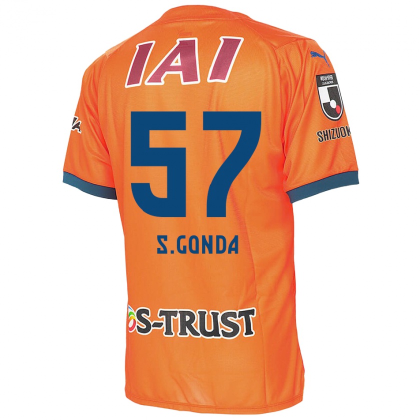 Kandiny Herren Shuichi Gonda #57 Orange Blau Heimtrikot Trikot 2024/25 T-Shirt