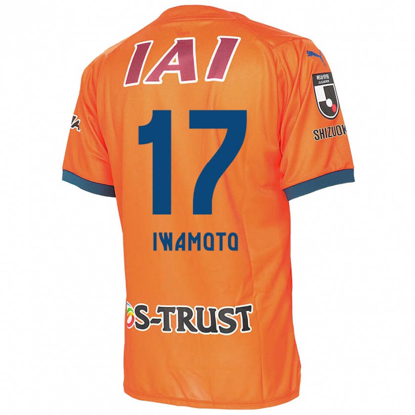 Kandiny Herren Shogo Iwamoto #17 Orange Blau Heimtrikot Trikot 2024/25 T-Shirt