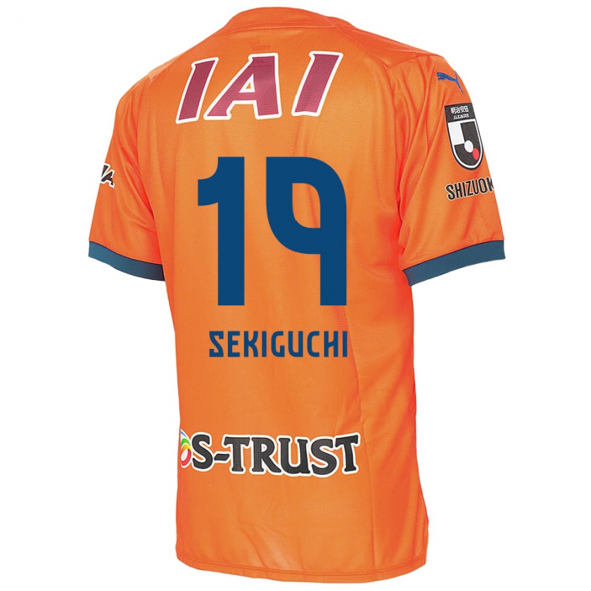 Kandiny Herren Kota Sekiguchi #19 Orange Blau Heimtrikot Trikot 2024/25 T-Shirt