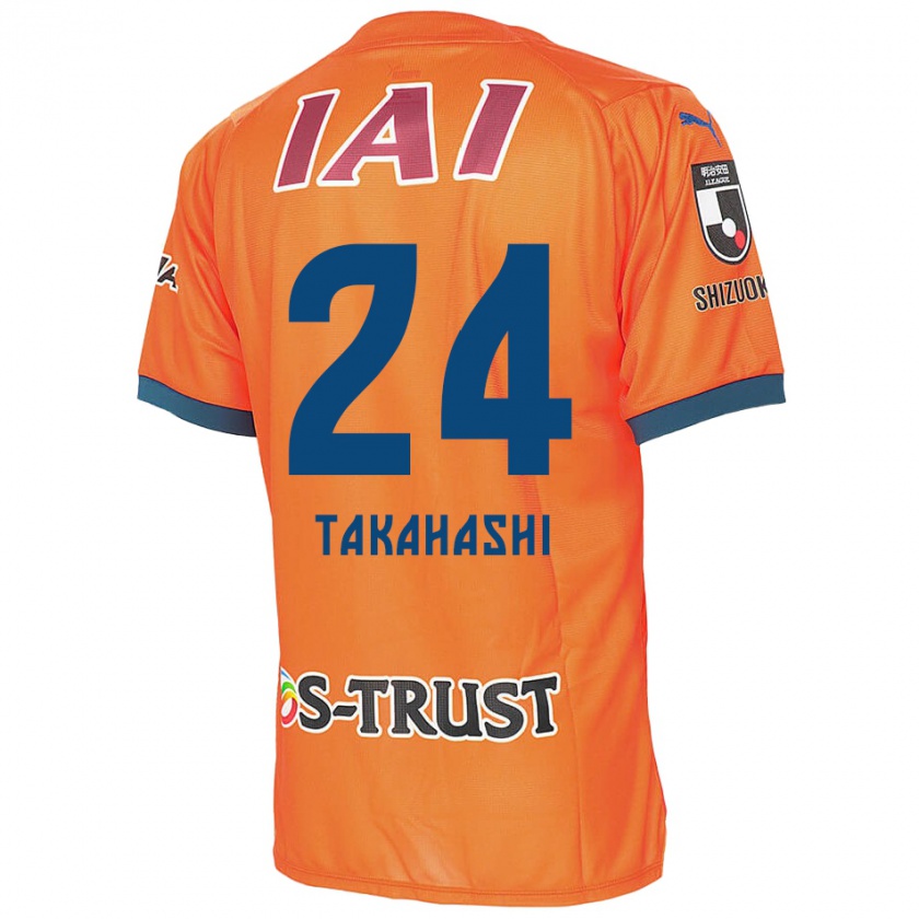 Kandiny Herren Yuzuki Takahashi #24 Orange Blau Heimtrikot Trikot 2024/25 T-Shirt