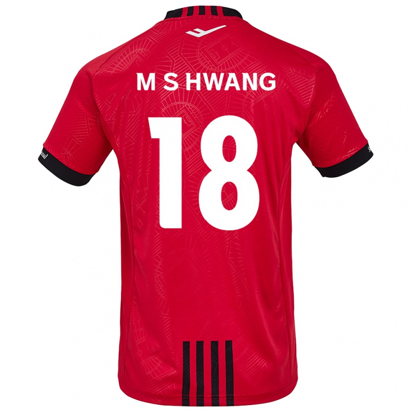 Kandiny Herren Seong-Min Hwang #18 Rot Schwarz Heimtrikot Trikot 2024/25 T-Shirt