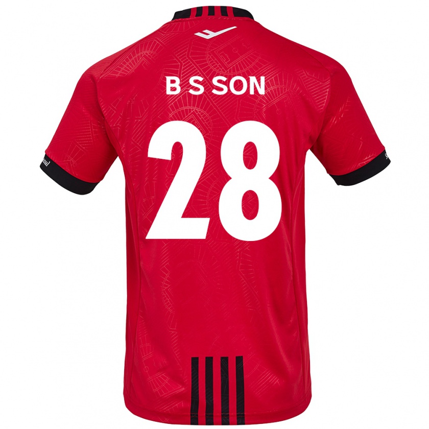 Kandiny Herren Seung-Beom Son #28 Rot Schwarz Heimtrikot Trikot 2024/25 T-Shirt