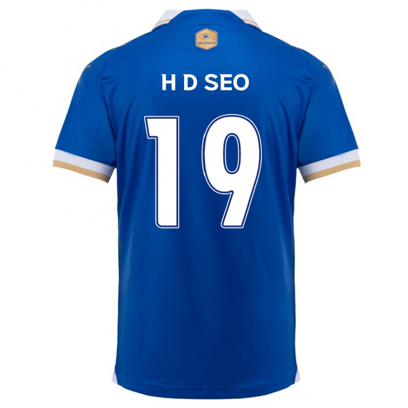 Kandiny Herren Dong-Han Seo #19 Blau Weiss Heimtrikot Trikot 2024/25 T-Shirt