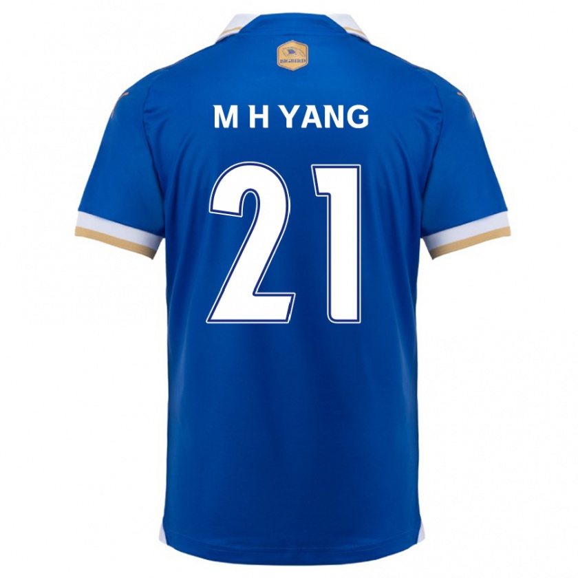 Kandiny Herren Hyung-Mo Yang #21 Blau Weiss Heimtrikot Trikot 2024/25 T-Shirt