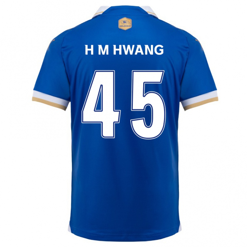 Kandiny Herren Myung-Hyun Hwang #45 Blau Weiss Heimtrikot Trikot 2024/25 T-Shirt