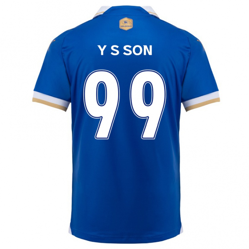 Kandiny Herren Suk-Yong Son #99 Blau Weiss Heimtrikot Trikot 2024/25 T-Shirt