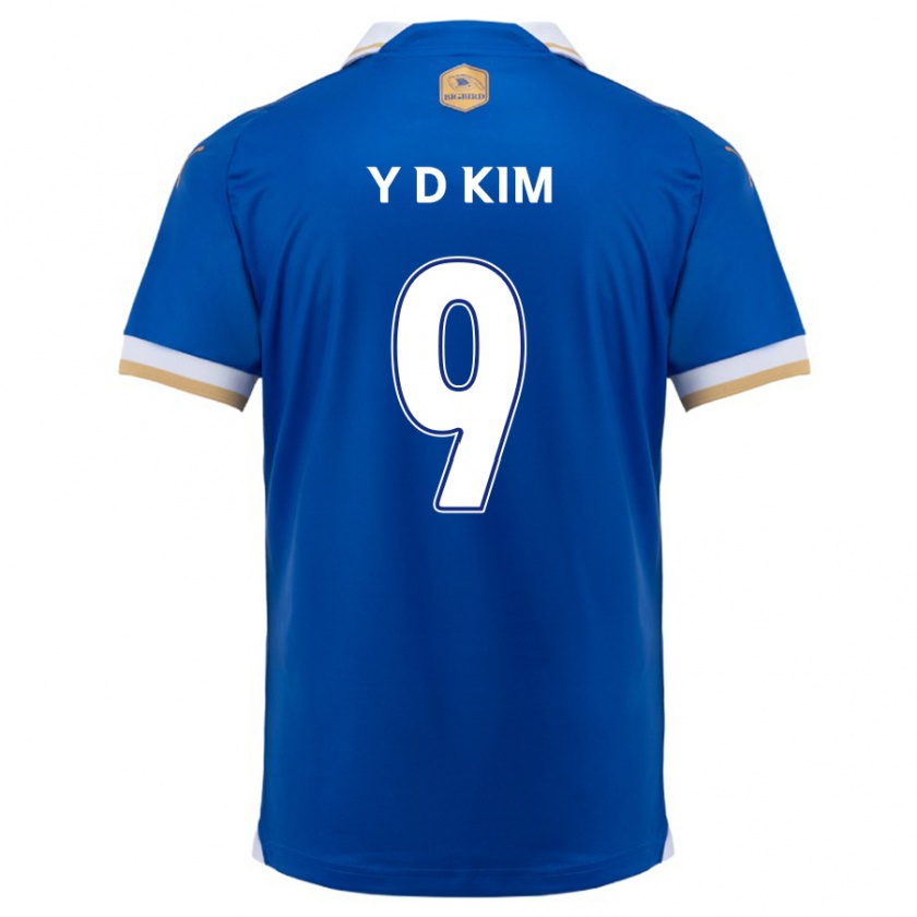 Kandiny Herren Dong-Yeon Kim #9 Blau Weiss Heimtrikot Trikot 2024/25 T-Shirt