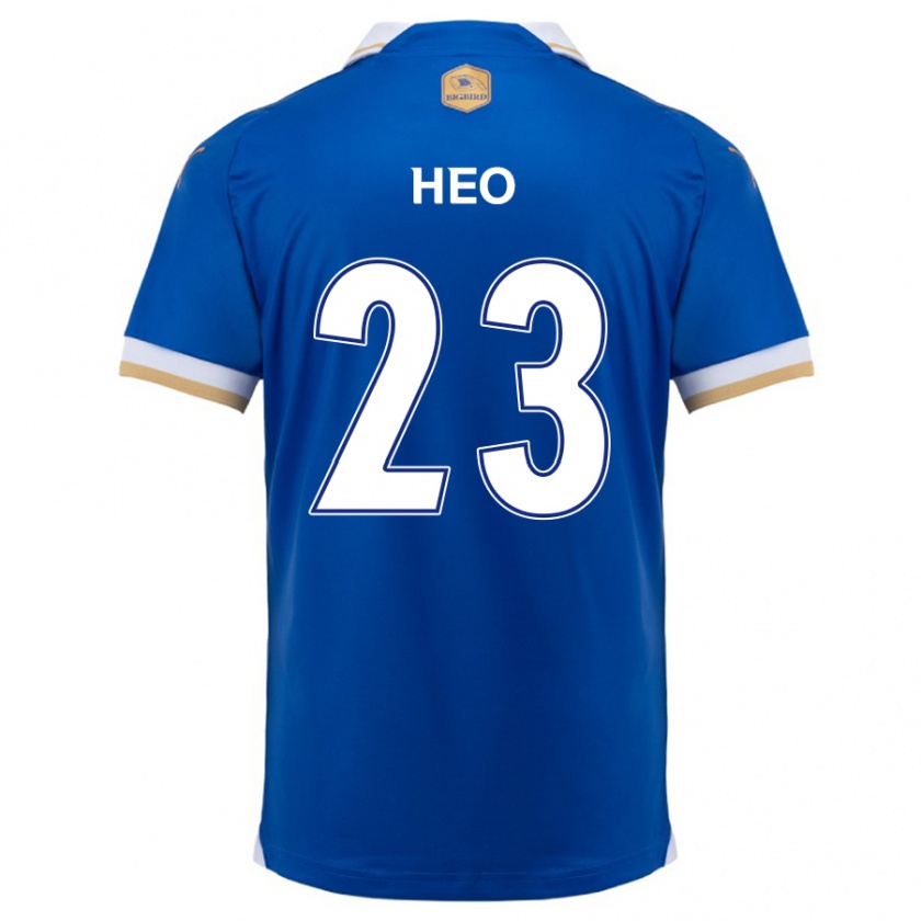 Kandiny Herren Hwan Heo #23 Blau Weiss Heimtrikot Trikot 2024/25 T-Shirt