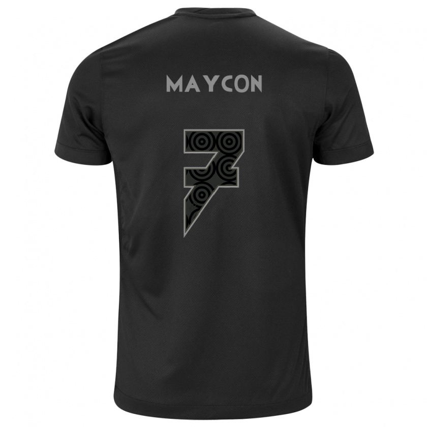 Kandiny Herren Maycon #7 Schwarz Auswärtstrikot Trikot 2024/25 T-Shirt