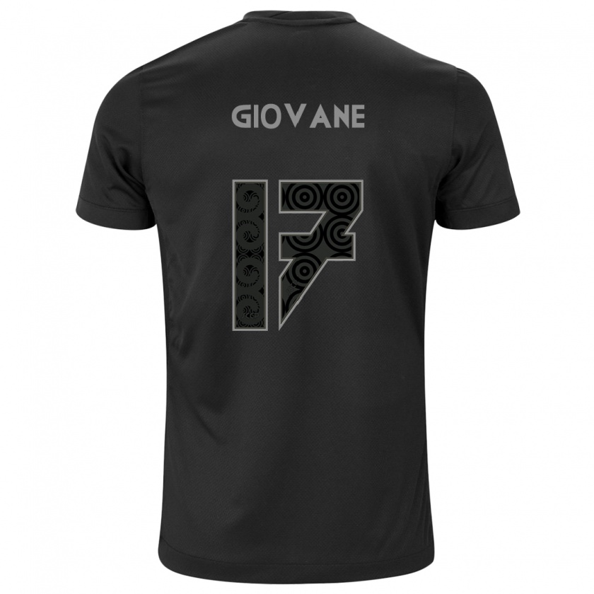 Kandiny Herren Giovane #17 Schwarz Auswärtstrikot Trikot 2024/25 T-Shirt