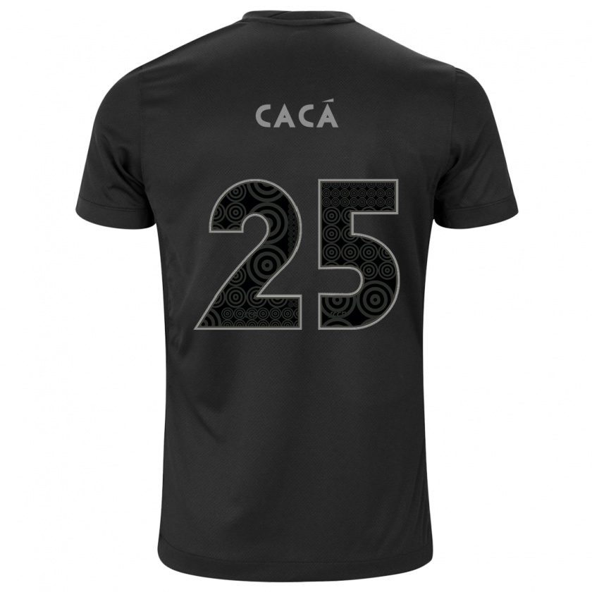 Kandiny Herren Cacá #25 Schwarz Auswärtstrikot Trikot 2024/25 T-Shirt