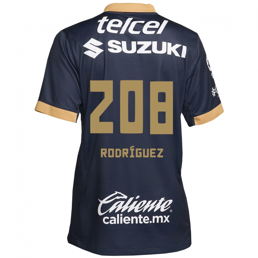 Kandiny Herren Gael Rodríguez #208 Obsidian Gold Weiß Auswärtstrikot Trikot 2024/25 T-Shirt