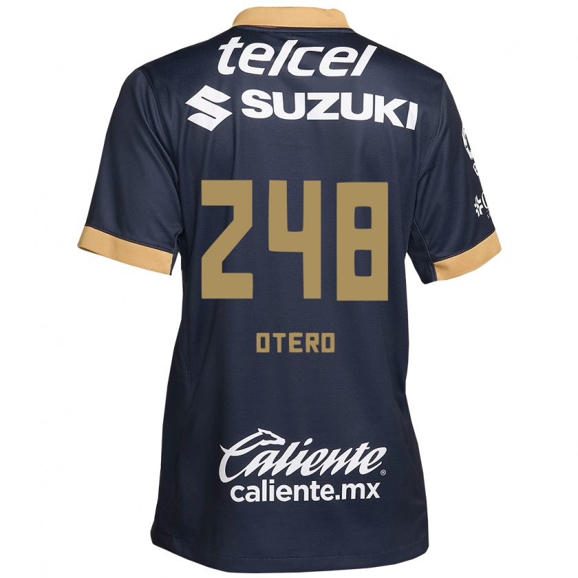 Kandiny Herren Jonathan Otero #248 Obsidian Gold Weiß Auswärtstrikot Trikot 2024/25 T-Shirt