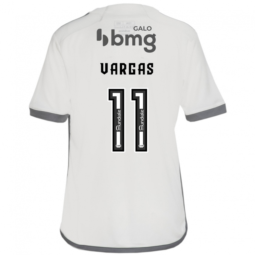 Kandiny Herren Eduardo Vargas #11 Cremefarben Auswärtstrikot Trikot 2024/25 T-Shirt