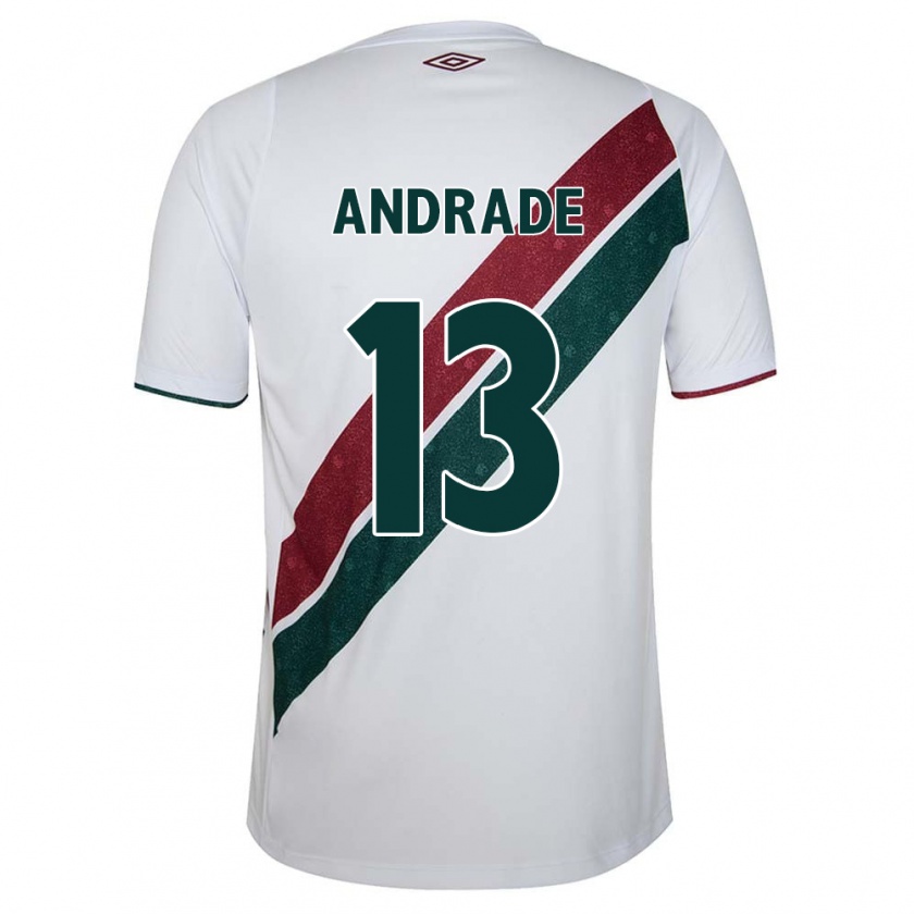 Kandiny Herren Felipe Andrade #13 Weiß Grün Kastanienbraun Auswärtstrikot Trikot 2024/25 T-Shirt