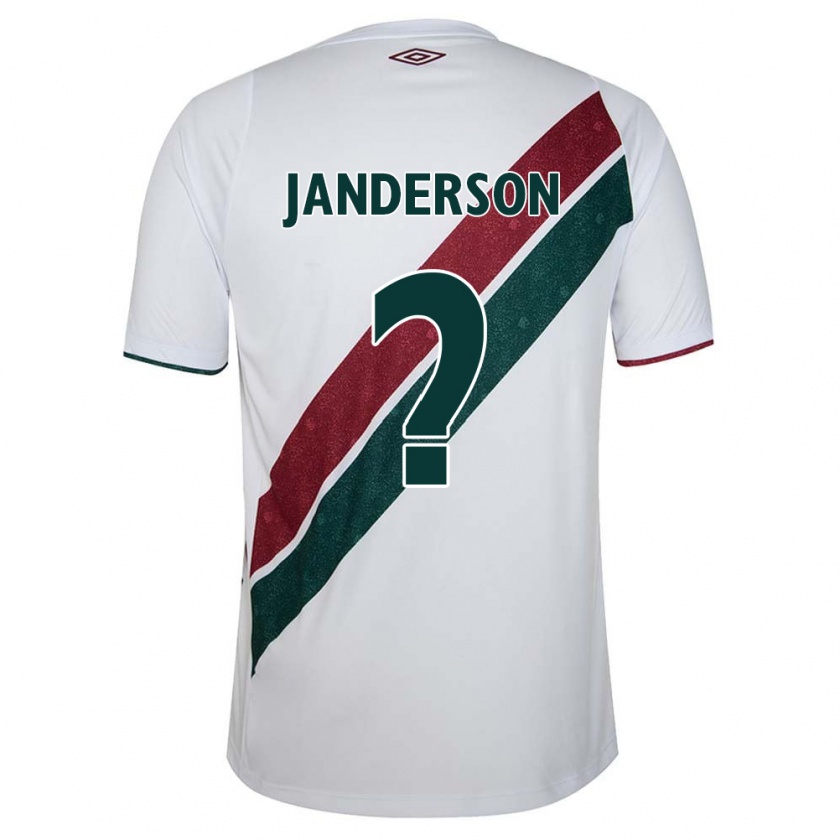 Kandiny Herren Janderson #0 Weiß Grün Kastanienbraun Auswärtstrikot Trikot 2024/25 T-Shirt