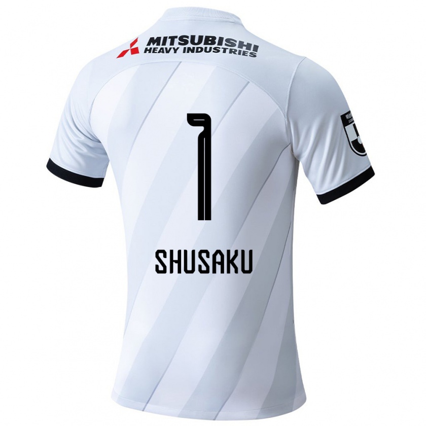 Kandiny Herren Shusaku Nishikawa #1 Weiß Grau Auswärtstrikot Trikot 2024/25 T-Shirt