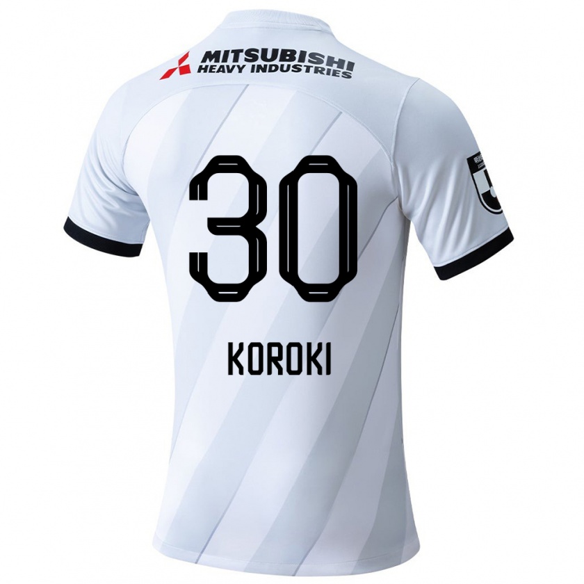 Kandiny Herren Shinzo Koroki #30 Weiß Grau Auswärtstrikot Trikot 2024/25 T-Shirt