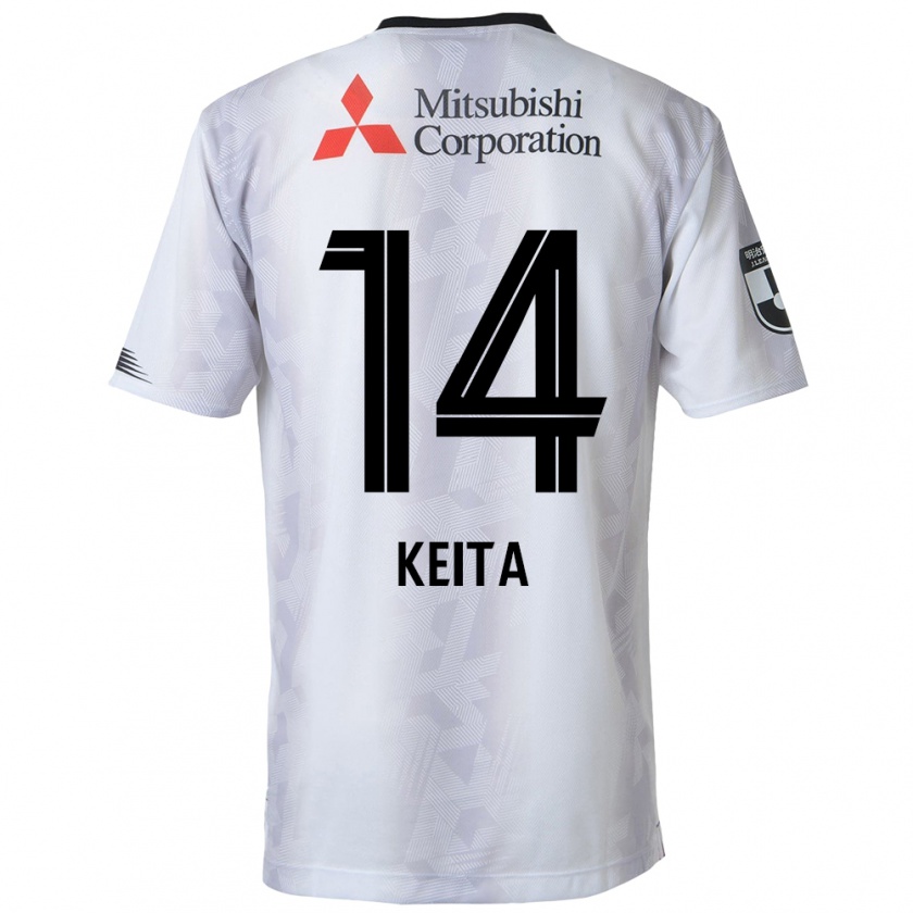 Kandiny Herren Keita Yamashita #14 Weiß Schwarz Auswärtstrikot Trikot 2024/25 T-Shirt