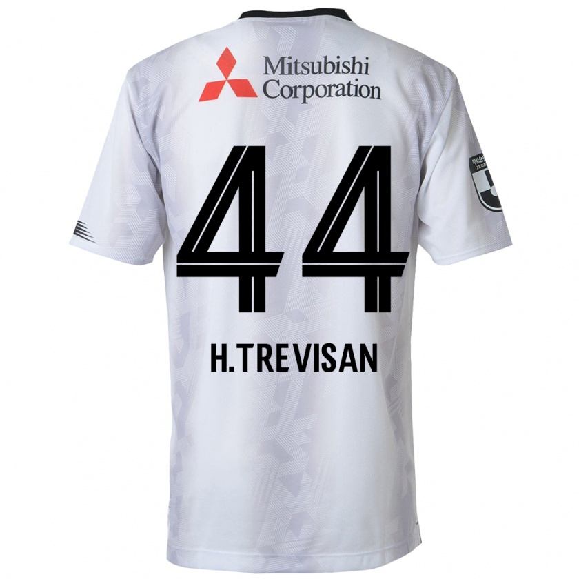 Kandiny Herren Henrique Trevisan #44 Weiß Schwarz Auswärtstrikot Trikot 2024/25 T-Shirt