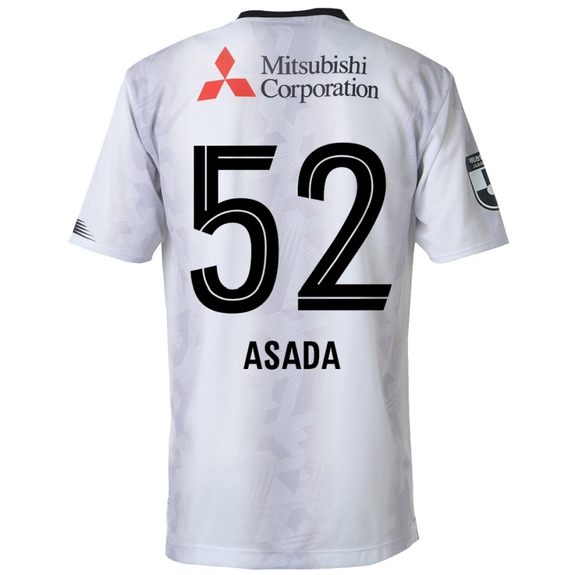 Kandiny Herren Rui Asada #52 Weiß Schwarz Auswärtstrikot Trikot 2024/25 T-Shirt