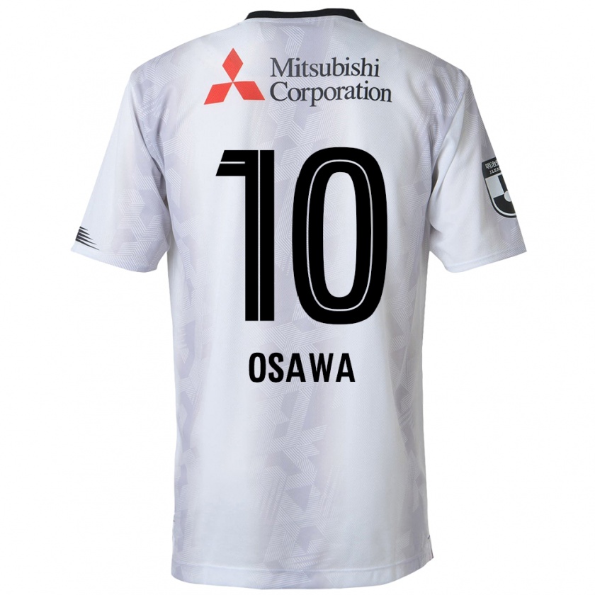 Kandiny Herren Shuzo Osawa #10 Weiß Schwarz Auswärtstrikot Trikot 2024/25 T-Shirt