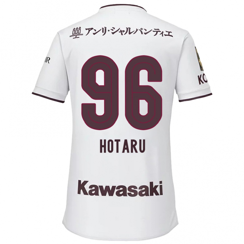 Kandiny Herren Hotaru Yamaguchi #96 Weiß Rot Auswärtstrikot Trikot 2024/25 T-Shirt