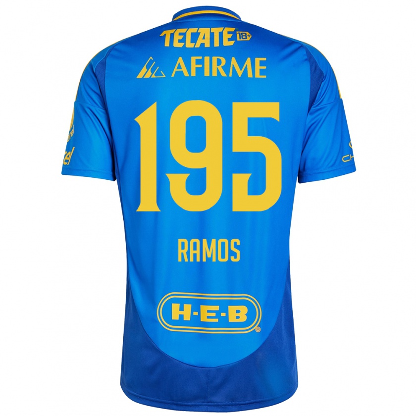 Kandiny Herren Rodrigo Ramos #195 Blau Gelb Auswärtstrikot Trikot 2024/25 T-Shirt