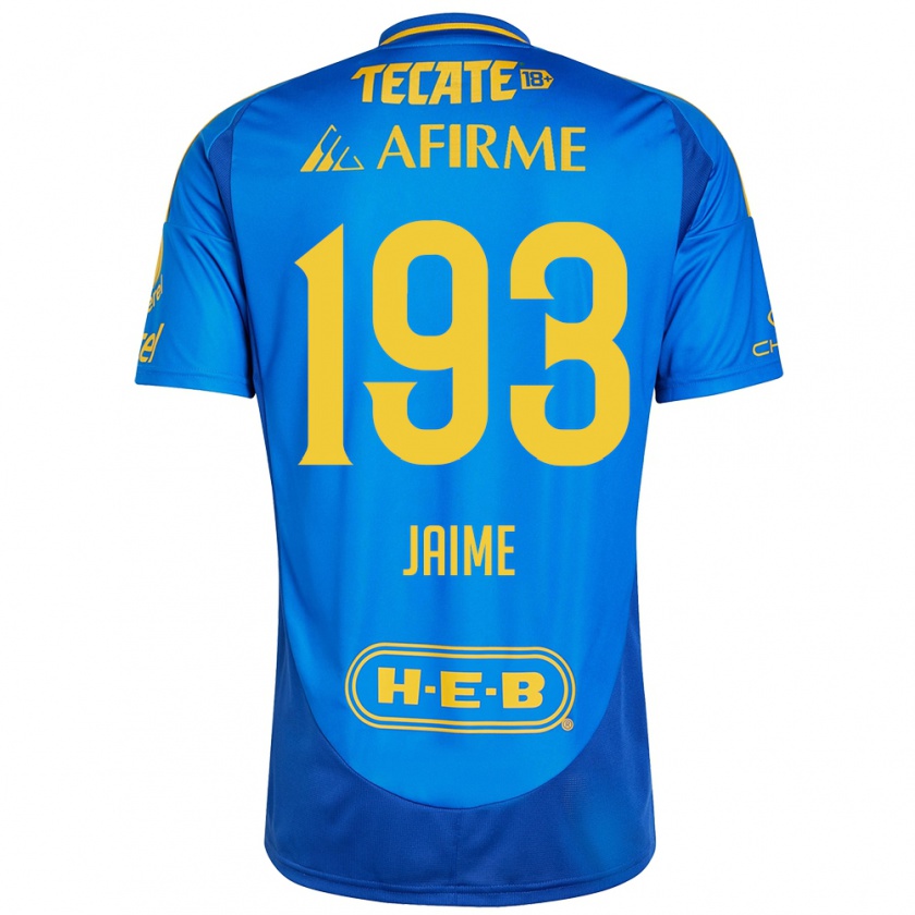 Kandiny Herren Kenneth Jaime #193 Blau Gelb Auswärtstrikot Trikot 2024/25 T-Shirt