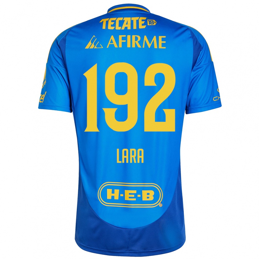 Kandiny Herren Miguel Lara #192 Blau Gelb Auswärtstrikot Trikot 2024/25 T-Shirt