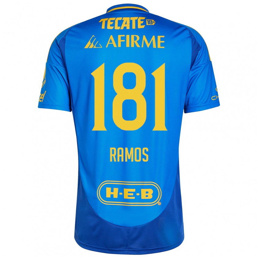 Kandiny Herren Anthony Ramos #181 Blau Gelb Auswärtstrikot Trikot 2024/25 T-Shirt