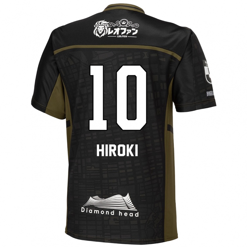 Kandiny Herren Hiroki Miyazawa #10 Schwarz Grün Auswärtstrikot Trikot 2024/25 T-Shirt